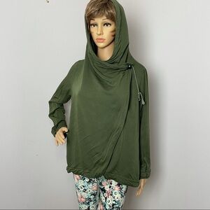 CALS Boho Hooded Jacket – Green – Size Large